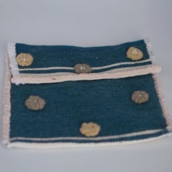 Pochette bleue élégante